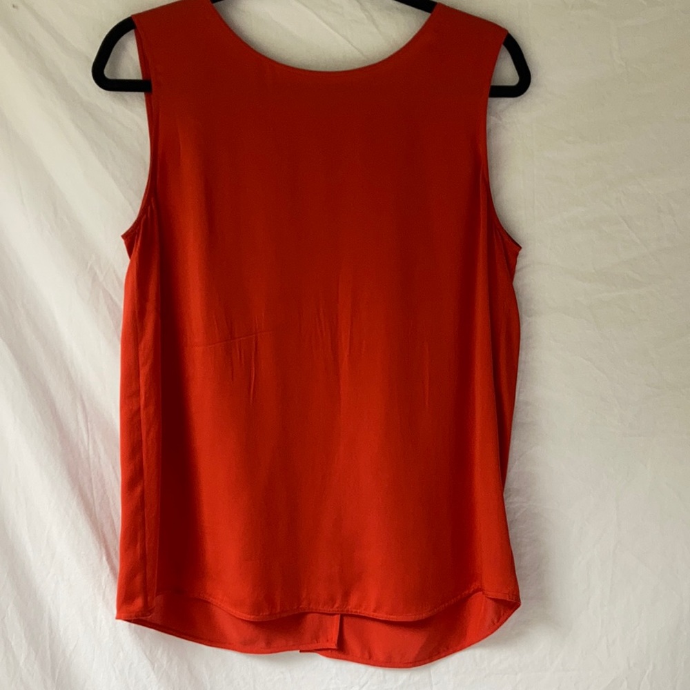 VINCE red silk top